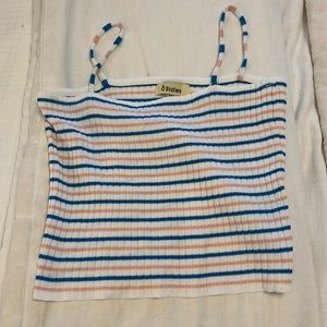 Verge Girl knit striped tank top